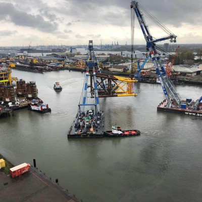 72m boorplatform Rotterdamse haven april 2020 11